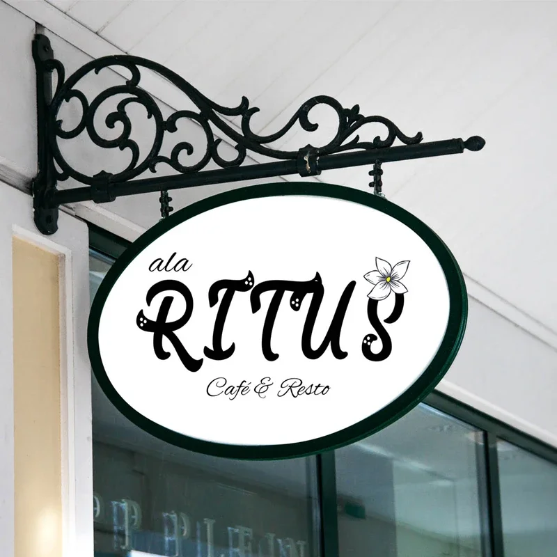 Custom , Outdoor Round Acrylic Light Box Sign Display Led Lightbox Wall Metal Frame Signage Signboard 3D letter Advertising Sign
