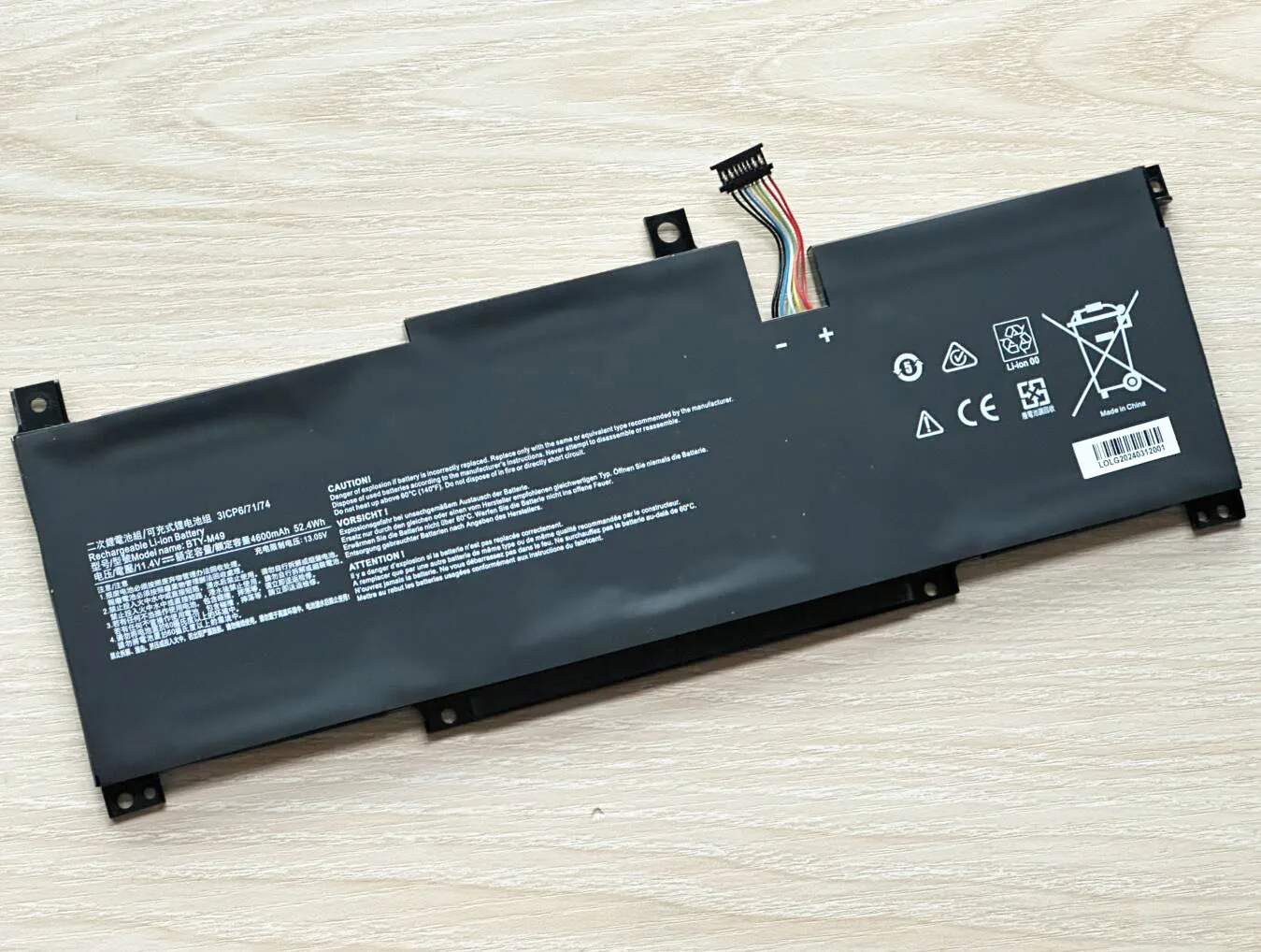 Bateria Bty-m49 para Msi para Msi A10m A10sc A10rs A11sc A11scx - Imagem 2