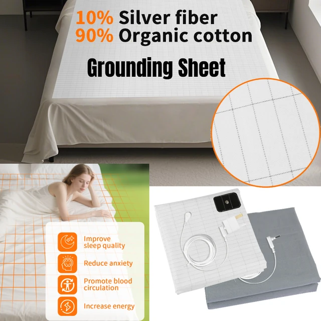 6 Size Grounding Mat Soft PU Pad for Improves Sleep Enhanced Circulation Reduces Pain Home Yoga Foot Mat Table Desk Rug 6