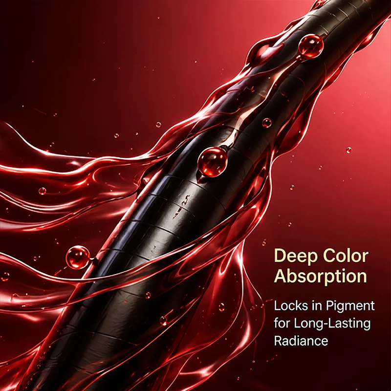 Shampoo colorante per capelli bordeaux 7 in 1 con estratti vegetali naturali, copre i capelli grigi, colore vibrante a lunga durata, trattamento per la cura dei capelli a casa. - immagine 5