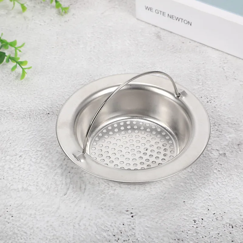 Kitchen sink filter 1PC portable stainless steel mesh drain kitchen sink filter screen slag screen floor drain size