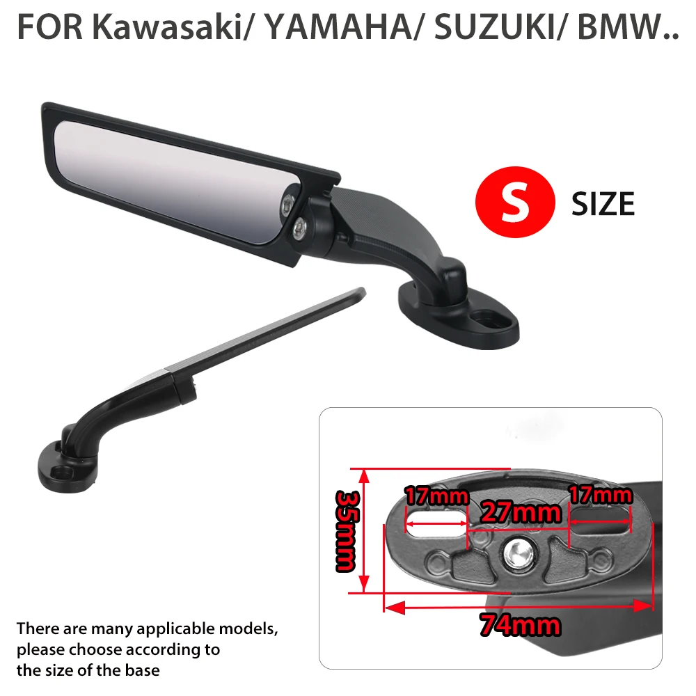 PSLER Base Specchietti Retrovisori Per Yamaha R1 2015-2019 - Coppia Di Tappi Decorativi In Alluminio Billet, Sostituzione Coperture Originali, Colori: Nero, Rosso, Blu, Oro, Titanio