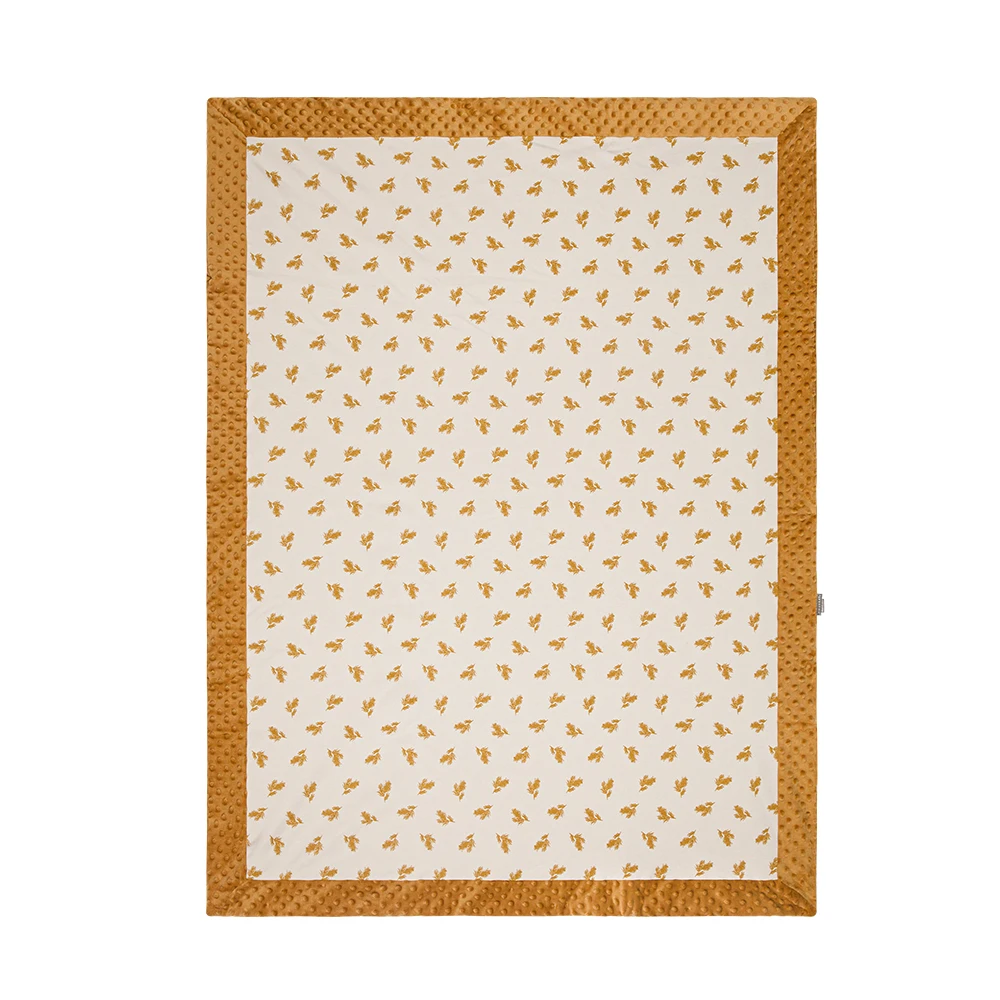 Baby Blanket Baby Blanket 120*150Cm Double Sided Patchwork Design Brown Soft Winter Thicker Quilt Kids 0-6 Years Baby Bedding Blanket