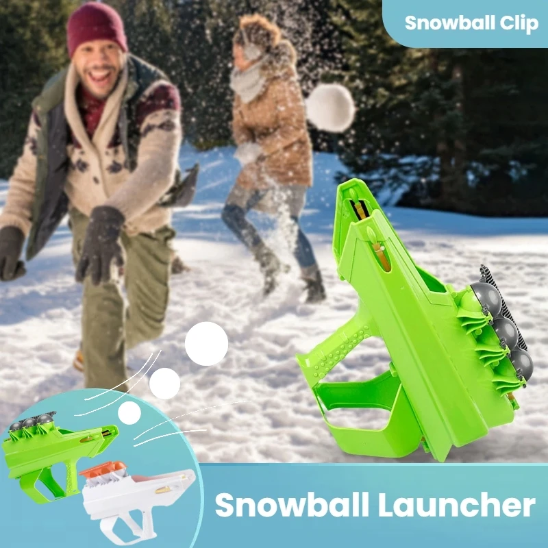 Snowball Blaster Gun Snowball Launcher Snow Ball Grasping Clamps Tool Blasters Portable Maker Outdoor Toys