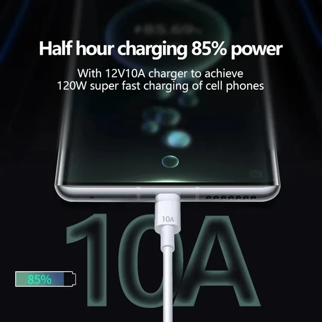 스마트 기기 위한 빠르고 안정적인 USB C 고속 충전 케이블