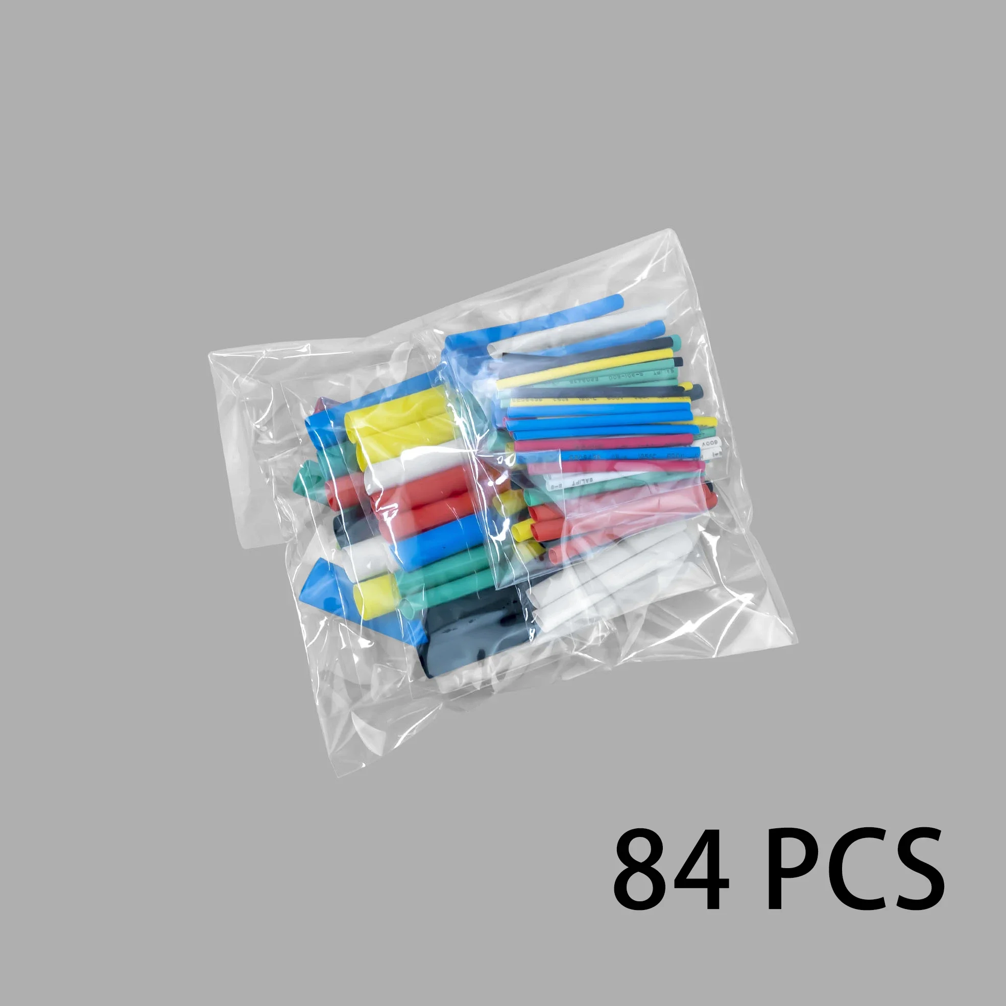 Heat Shrink Tube Kit 84 PCS 2:1 Heat Shrink Tube Shrinking Assorted Polyolefin Insulation Sleeving Heat Shrink Tubing Wire Cable