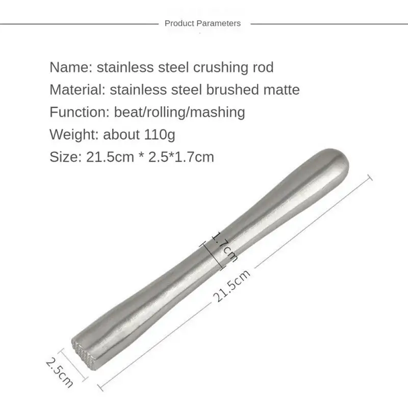 Cocktail Shaker Steel Wine Mixing Stick Muddler Cocktail Stirrer Shaker Ice Crusher Barware Tool Wine Accessories