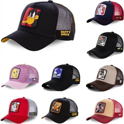 New Brand Anime Cartoon Snapback Cap Cotton Baseball Cap Men Women Hip Hop Dad Mesh Hat Trucker Hat Dropshipping