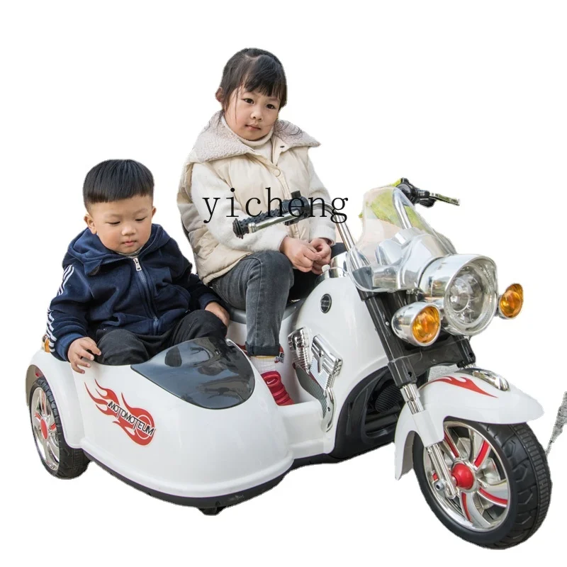 

Zc Children's Electric Motor Boys and Girls Baby Can Sit Stroller Battery Two-Seat Children Toy Car Tricycle