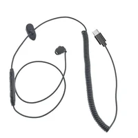 Single Side Earbud Mono Earpiece With Microphone for HandsFree Call Comfort Silicone Tip, for Driving Sport Running Cycling 1