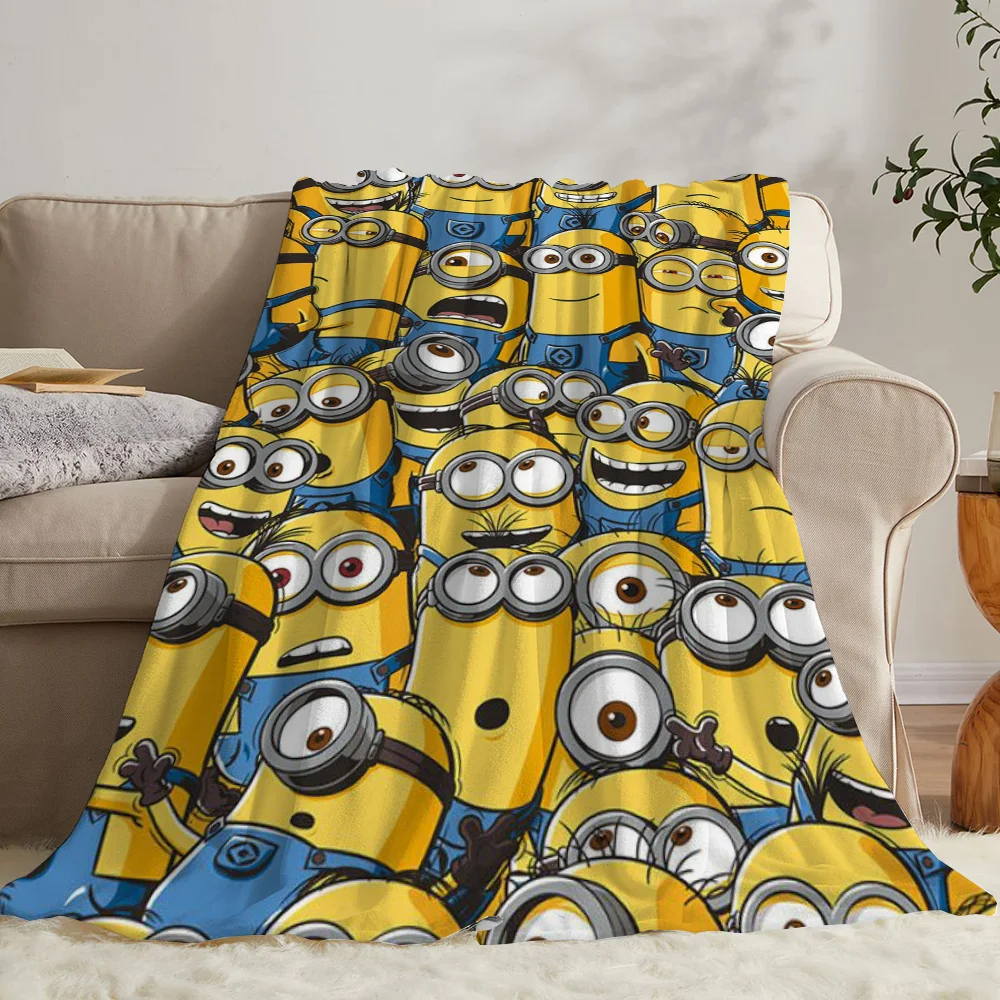 Fluffy Soft Blankets for Decorative Sofa Blanket M-minions Beach Towel Bed Blankets & Throw Microfiber Bedding Blanket King Size 2