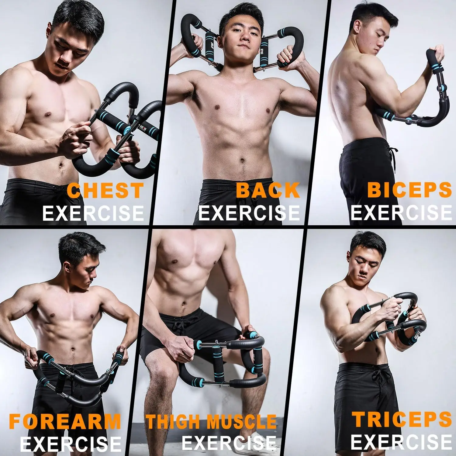Adjustable Arm Trainer Portable Home U-Shaped Wrist Strength Exerciser Chest Expander Shoulder Muscle Training Fitness Equipment arm strength trainer hand wrist exerciser