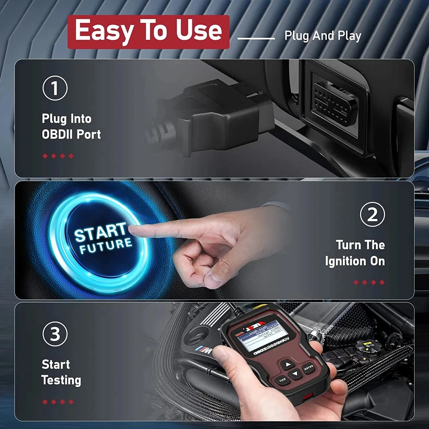 Ancel JP700 JOBD OBD2 Automotive Scanner Full OBDII Code Reader OBD 2 Car Diagnostic Tool for Japanese Toyota Nissan Honda Mazda 6