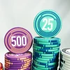100pcs Ceramic Chip Set 43mm/pcs Texas Hold'em Poker Chips Casino Poker Chips Baccarat Entertainment Coins with Denomination 3