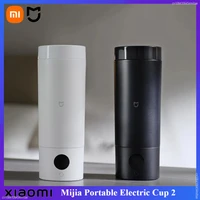 Xiaomi Mijia Portable Electric Heating Cup 2 Temperature LED Thermos 316 Stainless Steel Boiling Cup Kettle For Travel Coffee 1
