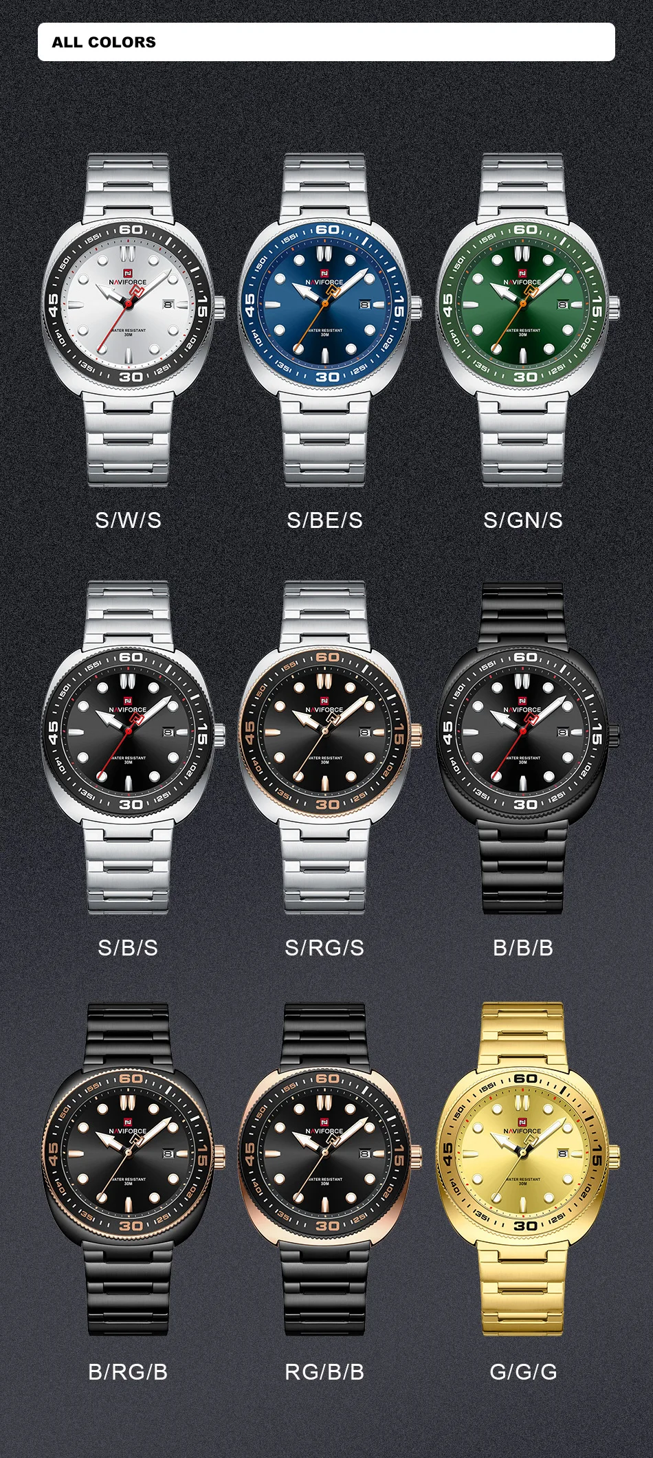 NAVIFORCE NF9250 Men's Watch description image 11