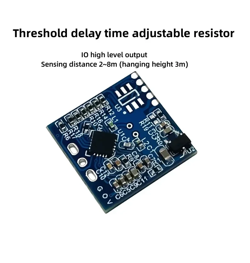 

1PCS LD1020 10G Intelligent Human Microwave Radar Sensing Module Low Power Micro Motion Intelligent Perception Sensor