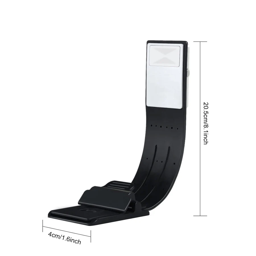 Segnalibro Libro-luce 3 colori-temperatura E-Book Kindle luce pieghevole ricaricabile con lampada da lettura per letto con regolazione continua a clip