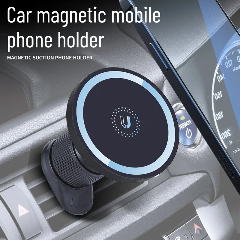 Enhanced Magnetic Wireless Car Charger – 15W Fast Charging Phone Mount Holder