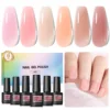 Coscelia Nail Gel Polish Set 7ml Jelly Nail GelCrystal Translucent Clear Pink Nail Art Semi Permanent Soak Off UV LED Varnish 1