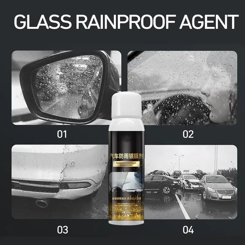 

Автомобильное стекло с защитой от дождя, Водоотталкивающее средство для покрытия стекла, 150 г, мощный дождестойкий спрей для транспортных средств