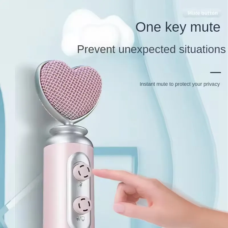 Professional USB-C Noise Reduction Condenser Microphone For Mobile Phone PC Computer Live Streaming Pink