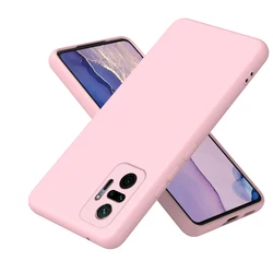 Vibrant Candy Silicone Phone Case - Sleek & Durable Protection Cover - Redmi Note 10 Pro 5G (LightPink)