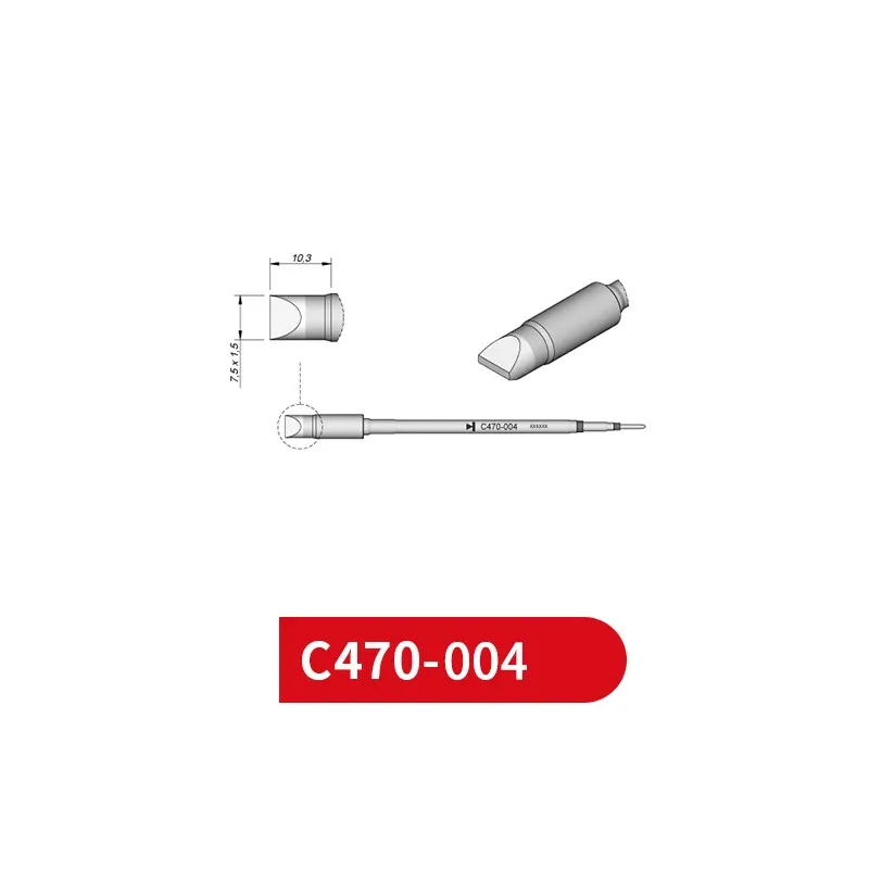 

C470 004 Soldering Tip For T470 Handle Compatible for Jbc HDE Soldering Station C470 Replacements Tools