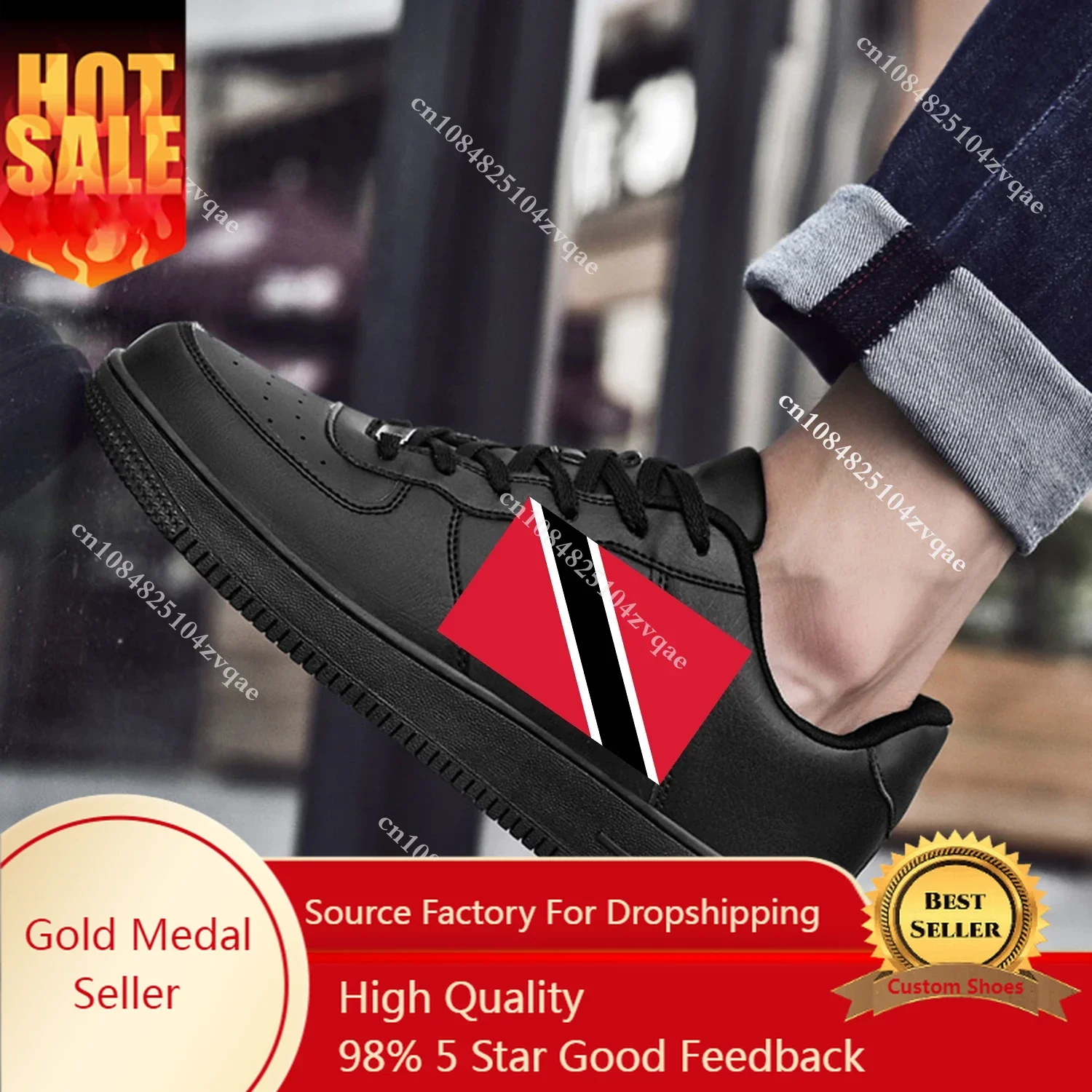 цена Trinidad and Tobago Flag AF Basketball Mens Womens Sports Running High Quality Flats Force Sneakers Lace Up Mesh Custom Shoe