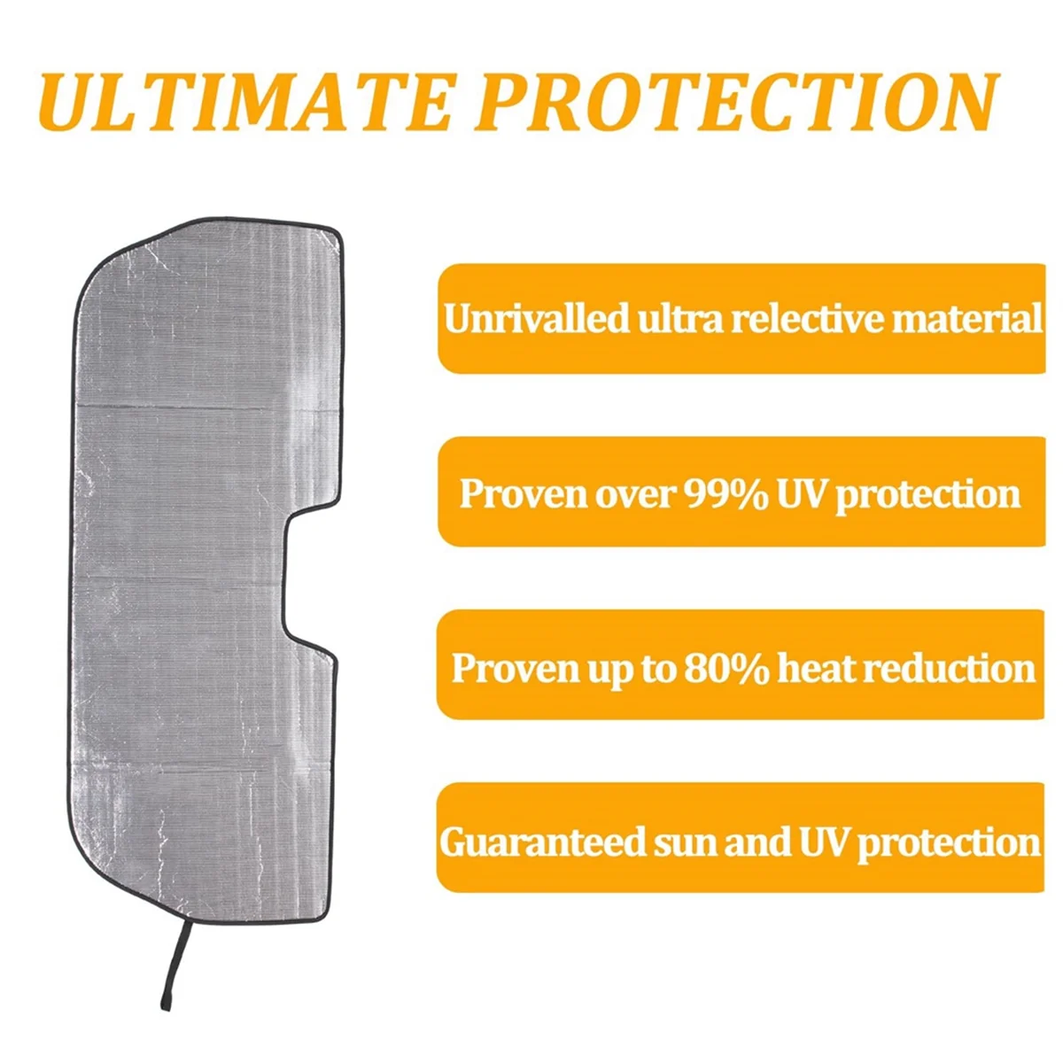 For Rivian R1T Front Windshield Sun Shade, Sun Visor Protector Blocks UV Rays Foldable Interior Accessories