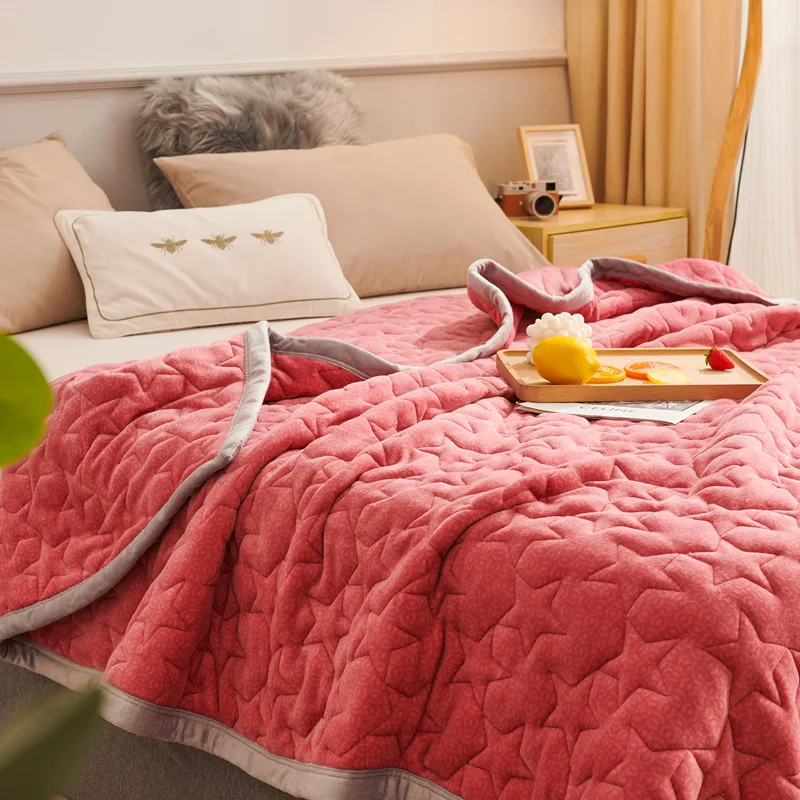 warm-blanket-quilted-milk-velvet-quilted-bed-cover-single-piece-thick-double-sided-crystal-velvet-multifunctional-cover-blanket