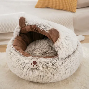 Lit pour animaux de compagnie Super doux lavable chenil en peluche sommeil profond litière tapis maison canapé costumes pour Chihuahua chats maison panier