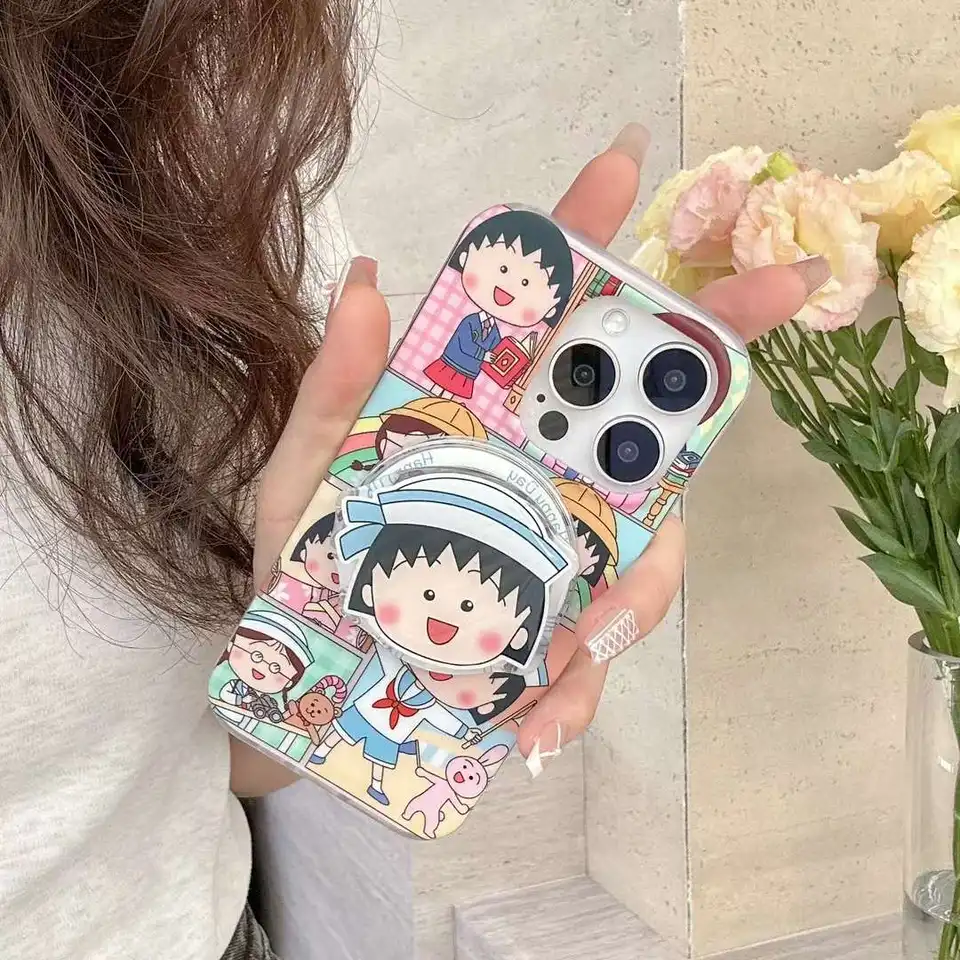 Cute Cartoon Anime Chibi Maruko-chan Magsafe Holder Phone