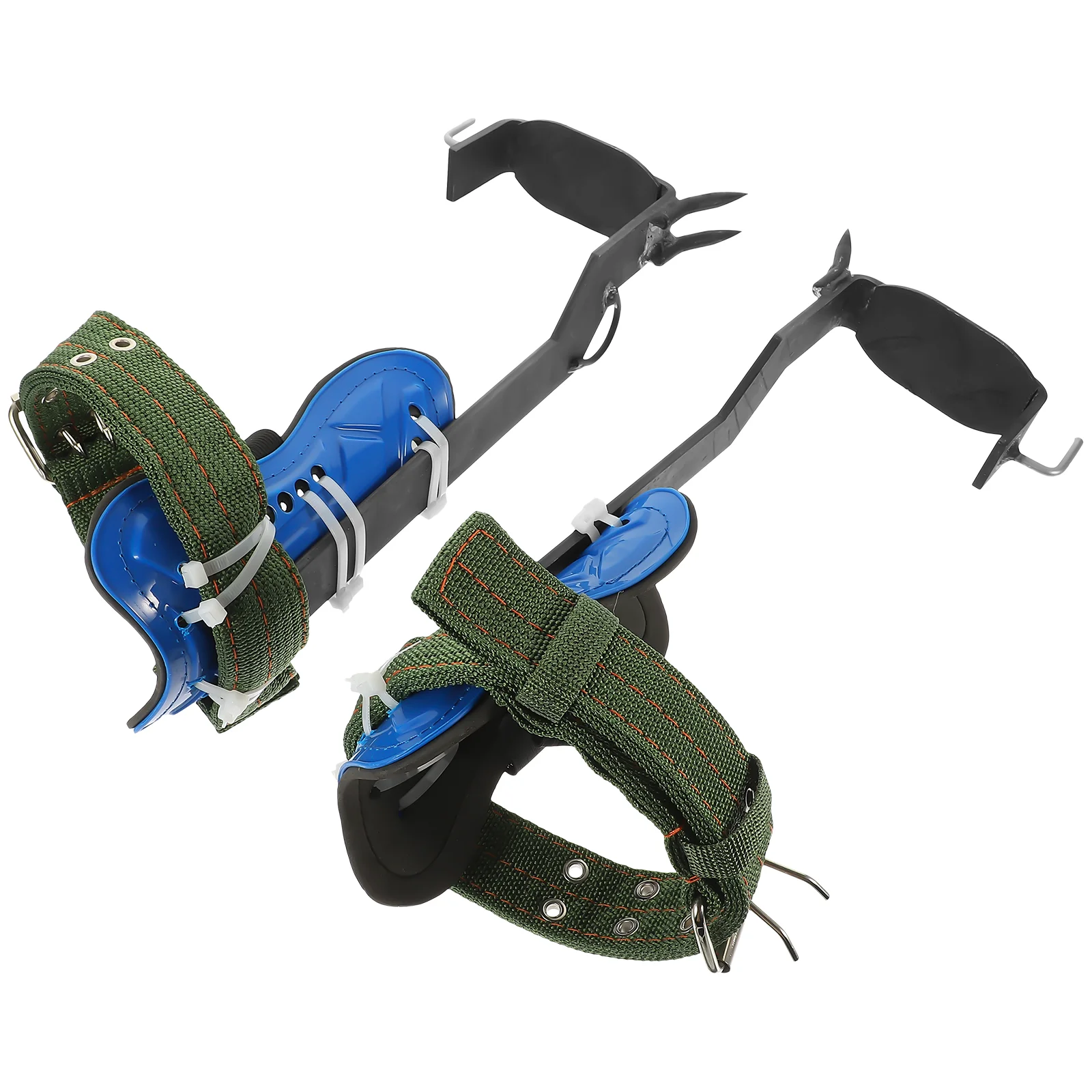 1Set Durable Iron Climbing Shoes Tree Spikes Practical Tool Aid Pole Climbing Spike Shoes Blind Stand Hunting Arborist Tree