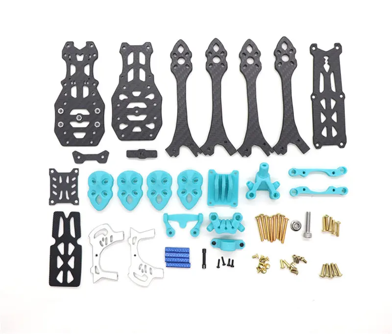 HSKRC MAK5 225mm 휠베이스, 3K 탄소 섬유, 5 인치 프리스타일 프레임 키트, 지지대 DJI 에어 유닛 디지털 시스템, RC 드론 FPV Racin용