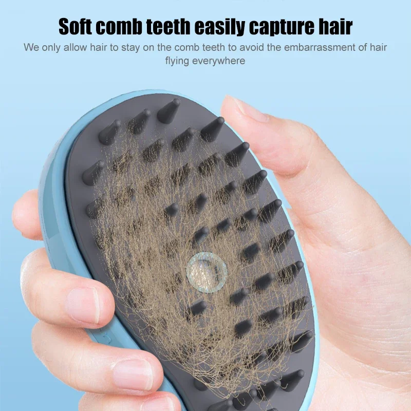 Pet Brush Brushes Hair 1 Massage Cat 3 Steamy Electric Removal Whale Comb Cat Dog in Brush Grooming Steam Hair Combs Shape 6