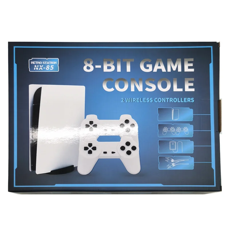 TV Game Console 8Bit Retro Consola Video Juegos 1280 Classic Games Built-In GS5 Station wireless Handheld Gamepad AV Output