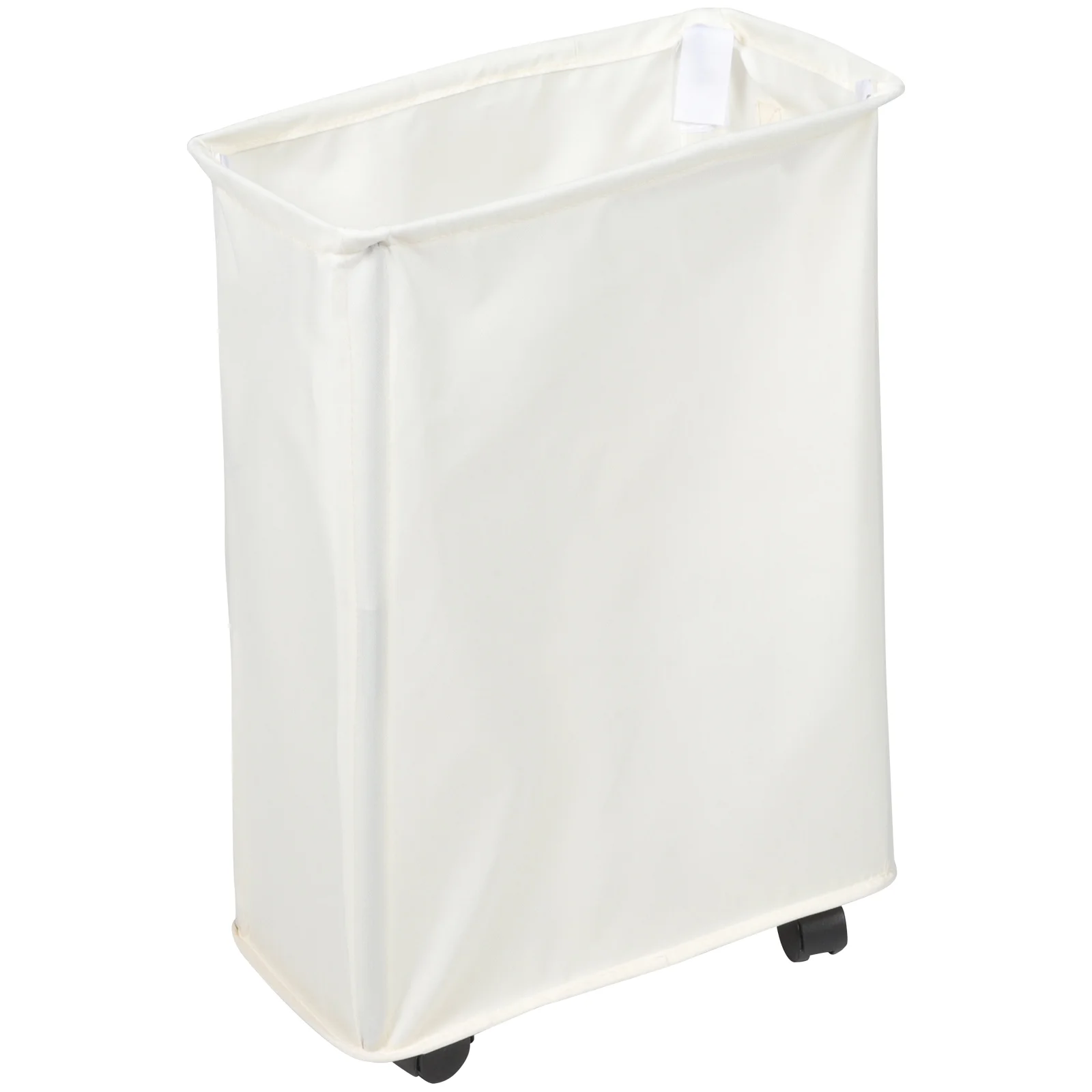 

Slim Rolling Laundry Basket Hamper Dirty Clothes Storage Bin Baskets Narrow Foldable Bag for Home