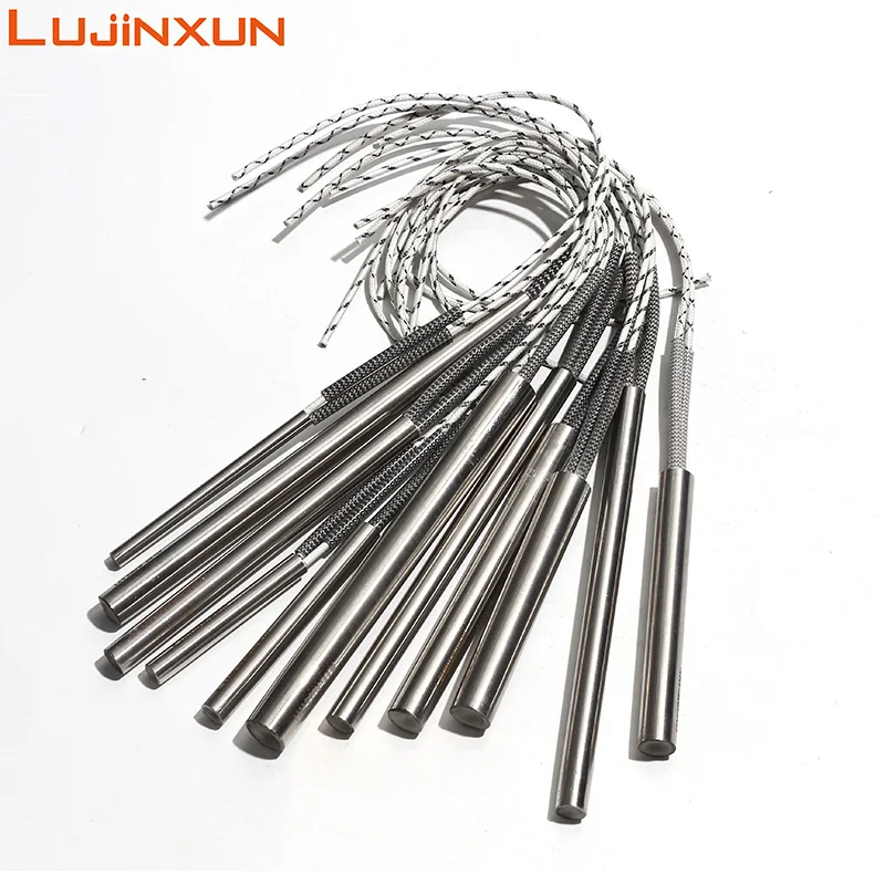 LUJINXUN  6-10mm 50~60mm 316SUS Cartridge Heater Tubular 220V Electric Mould 160W/170W/180W/190W/200W Heating Resistance 5pcs