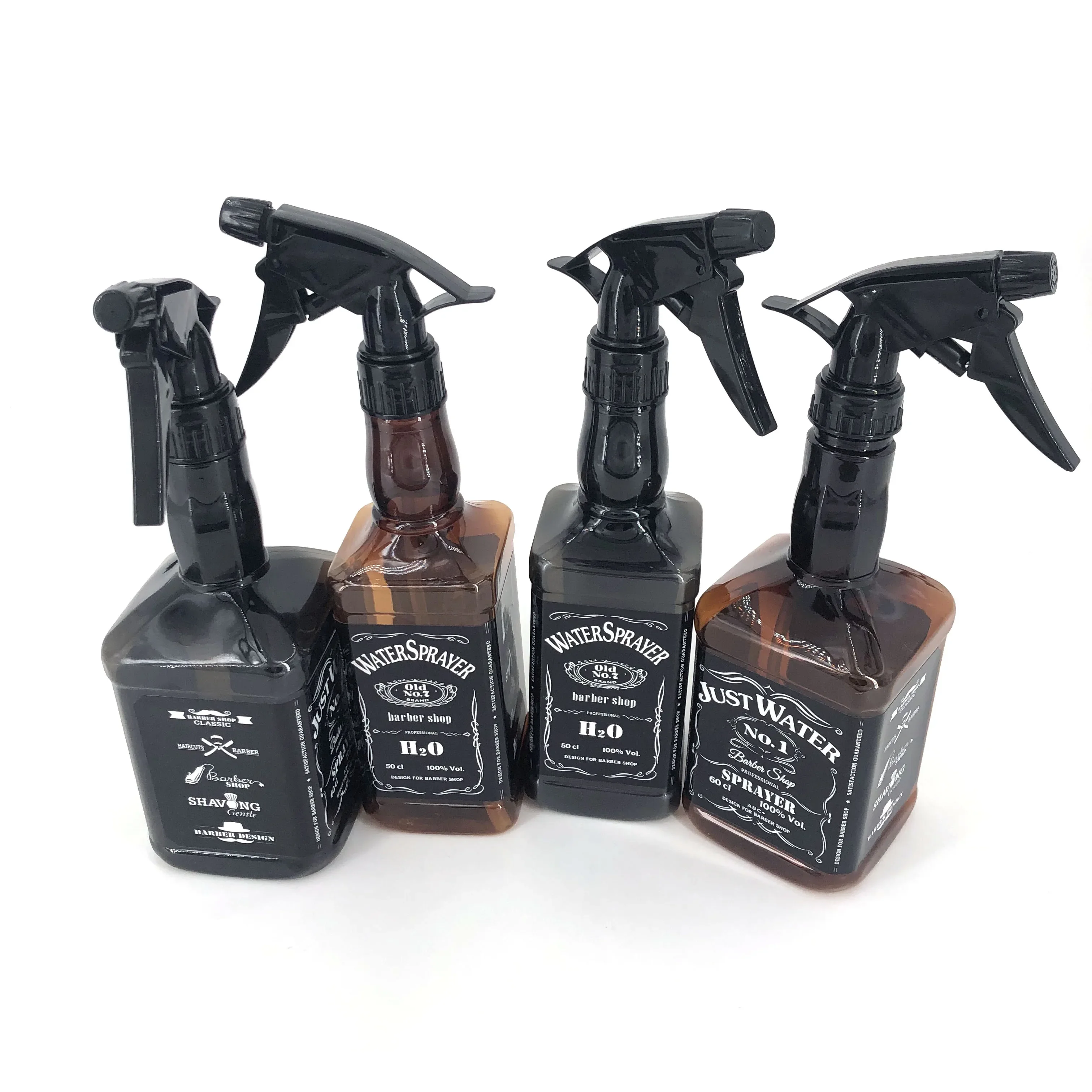 Spray Bottle 500ML/650ML Hairdressing Salon Barber Hair Tools Water Sprayer Retro Whiskey Oil Head Watering Can