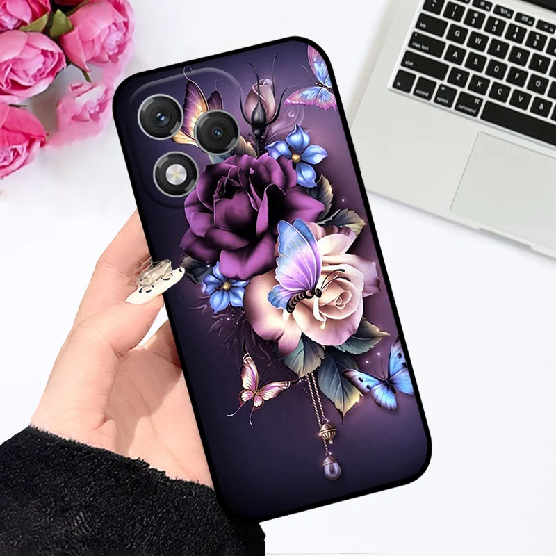 Cartoon Print Silicone TPU Soft Phone Case - Durable Back Cover Protector Shell