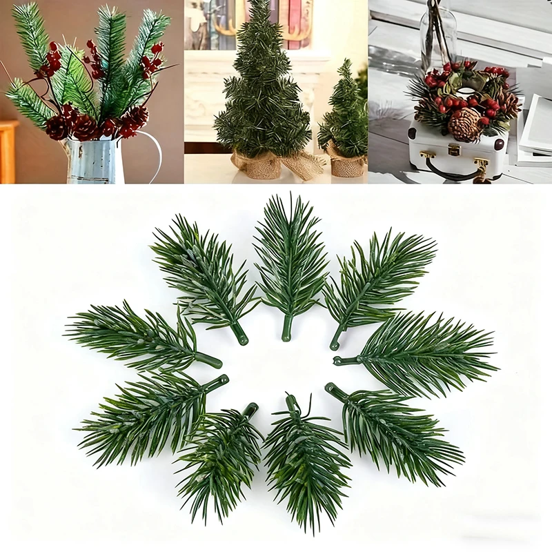 Set of 30/50 Artificial Pine Needle Decorations for DIY Floral Arrangements