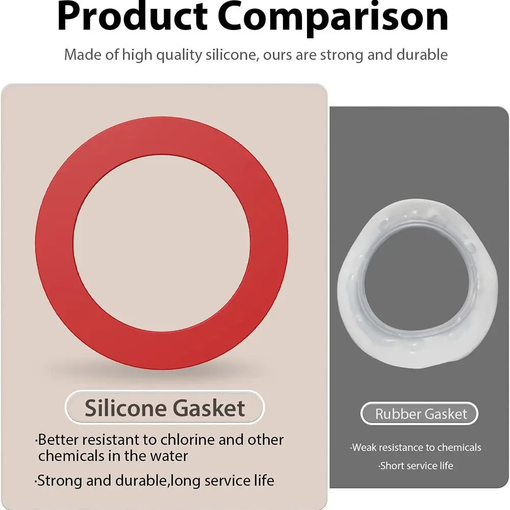 Flush Valve Seal for Mansfield Silicone Toilet Gasket Prevent Leakage Toilet Ring Seal Durable Replacement Tank Parts