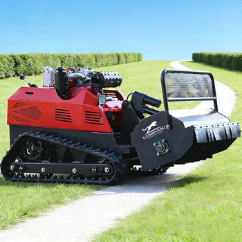 Tosaerba telecomandato cingolato personalizzato Robot wireless intelligente tagliaerba Macchina CE Mini tosaerba per tutti i terreni Vendita