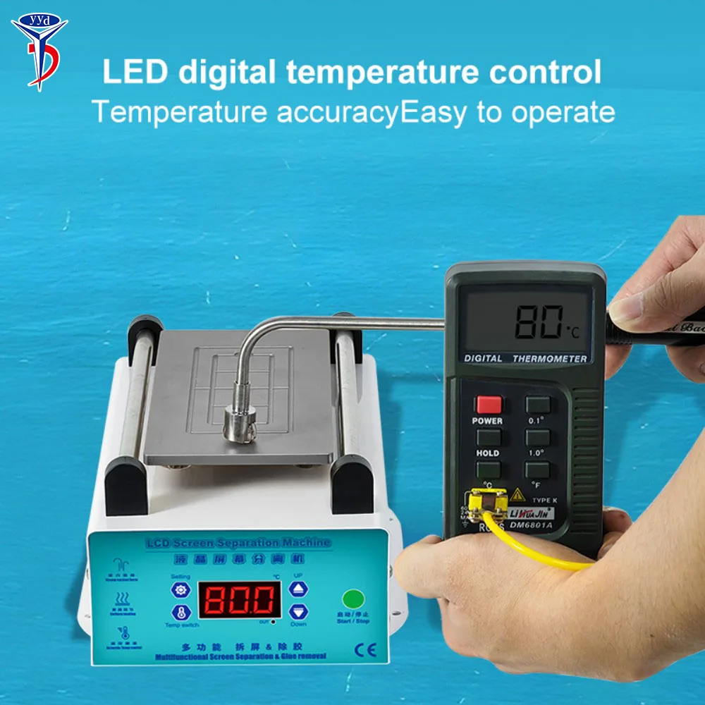 내장 펌프가 있는 8인치 LCD 화면 분리기 휴대폰 화면 제거 도구 휴대폰 수리 장비