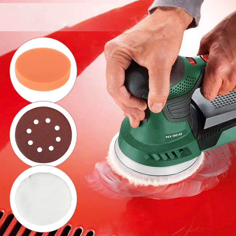 5 Inch 125mm Backing Pad Sanding Pads For Bosch PEX 300 AE 400 AE 4000 AE Grinding Sanding Disc Polisher Sander Accessory