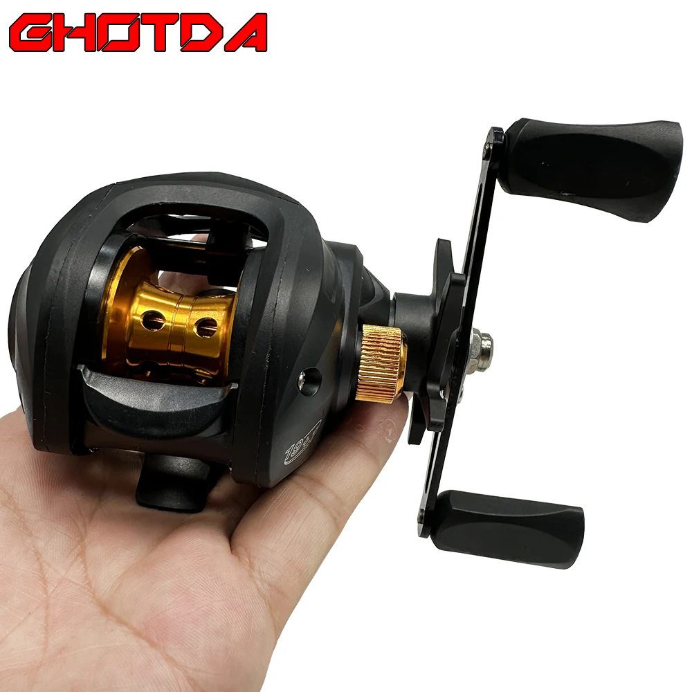 HAUT TON Galaxy Baitcaster Fishing Reel,7.2:1Gear Ratio,5+1BB,18LBS Drag  System,for Saltwater Freshwater Fishing