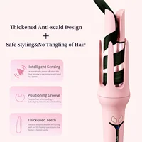 Fer à boucler automatique 32 mm, sans tiraillement de cheveux, anti-brûlure, 3 réglages de température, faible consommation, sûr pour dortoir 3