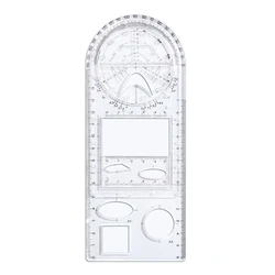 Multifunctional Geometric Ruler Geometric Drawing Template Measuring Tool For School Student Office Architecture Measuring Rule
