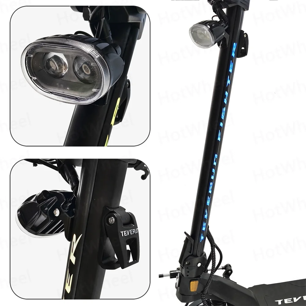 Teverun Fighter 11+ 1600W*2 Motor 60V 35Ah Battery Peak Power 5000W Top Speed 85km/h 4inch Display With NFC Lock 4 Pistons Brake